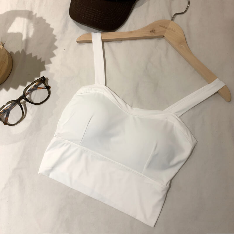 ice silk yoga camisole, sports bra tank for women, built-in bra workout top, breathable camisole OOTDAY