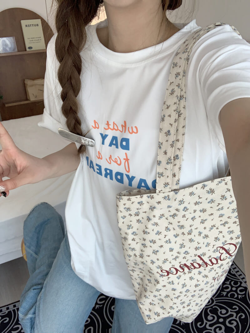 OOTDAY INS-Style Slim Fit Graphic Tee – Summer T-Shirt for Girls
