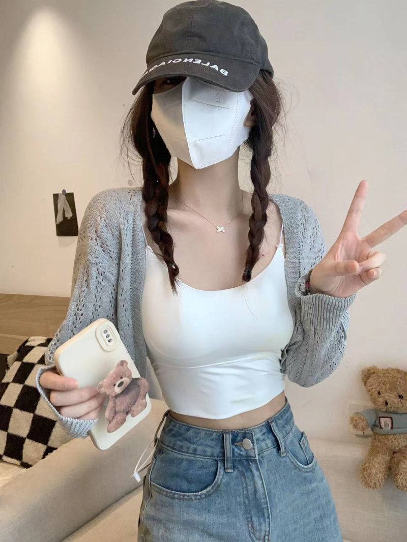 knit summer cardigan, korean loose cardigan, batwing sleeve shawl, soft girl fashion outerwear, lightweight sun protection top