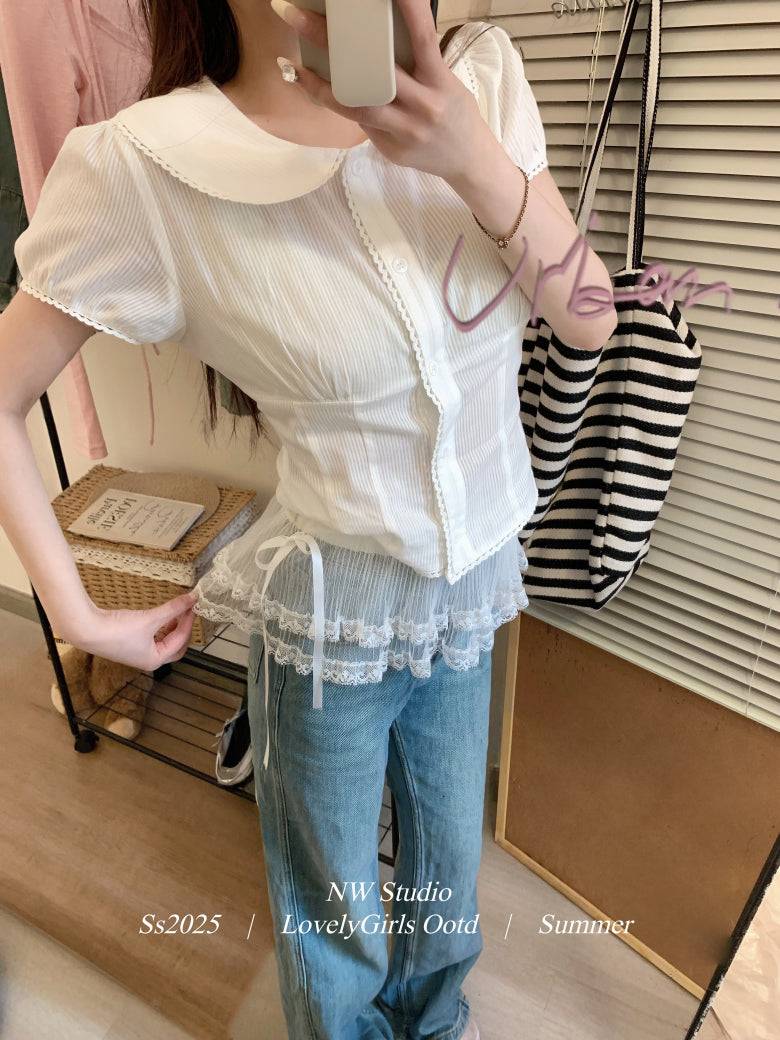 lace skirt overlay, apron style hip wrap, korean sweet girl fashion, layered mini skirt belt, y2k lace wrap skirt