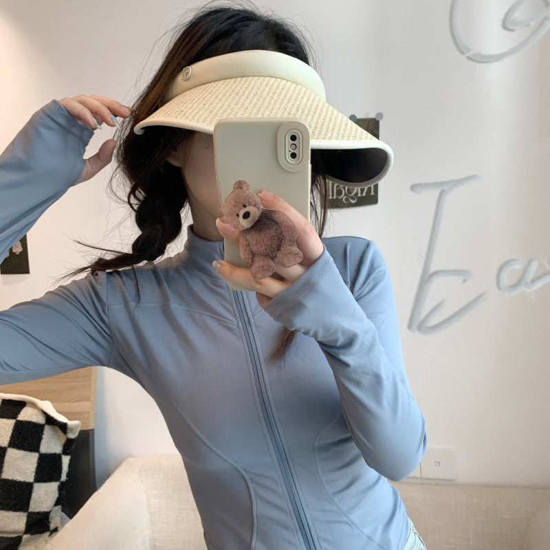 foldable visor hat, wide brim sun hat women, UV protection topless hat, summer straw visor cap, adjustable sunshade hat