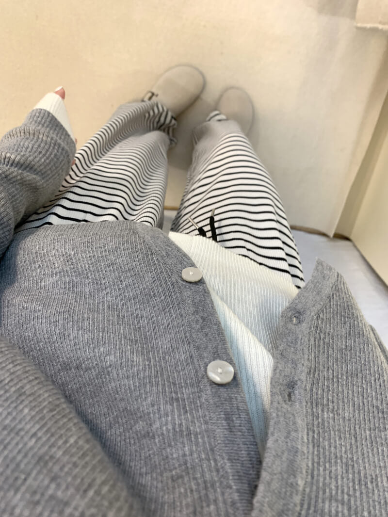 striped high waist wide-leg pants for summer, black and white flowy trousers, OOTDAY casual preppy style pants