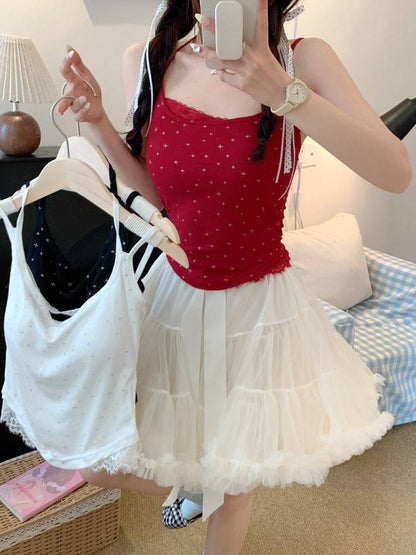 built-in bra camisole for women, slim fit tank top, knit summer camisole, OOTDAY layering tank, sleeveless innerwear with bra pad